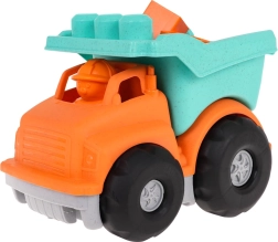 Eco kiepwagen met blokken van bioplastic