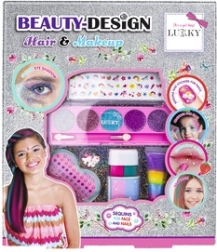 Lukky Set Beauty Design Haare & Make-up für Kinder