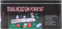 Poker set in a tin box
