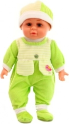 Baby met geluid groen – zachte pop met geluiden