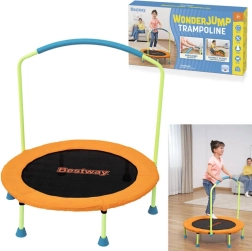 Bestway WonderJump Kindertrampolin mit Haltegriff, klappbar, 91 × 96 cm