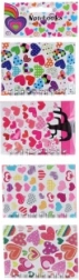 Set de carnets de poche avec petits cœurs, 4 pcs