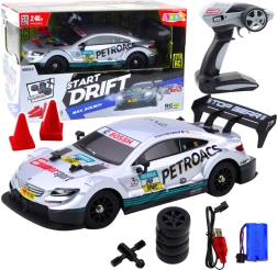 Race-RC auto voor driften in schaal 1:16 zilver