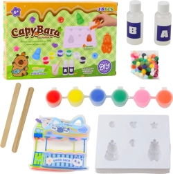 Creative kit for making capybara gel figures, 18 pieces