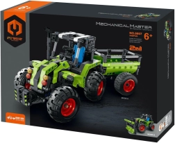 IM.MASTER construction set tractor 2-in-1 – tractor and tractor with trailer, 346 pieces
