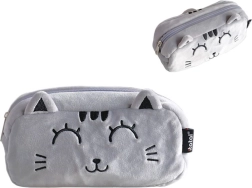 Pluchen etui grijze kat cat lovers