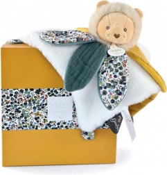 Coffret cadeau – doudou lion en peluche pour bébés