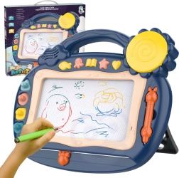 Woopie magnetisch tekenbord met geluiden en stempels – blauw