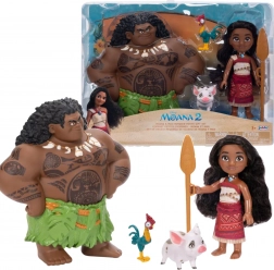 Set de figurines DISNEY VAIANA 2 Vaiana et Maui Voyager Petite