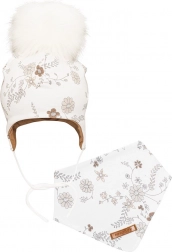 Meisjes wintermuts met pompon en nekwarmer New Baby Special One 12–18 maanden