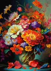 DINO puzzle flowers in a vase 1000 pieces