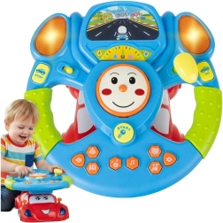 Interactive kids’ steering wheel with LED, sounds and projector 3+