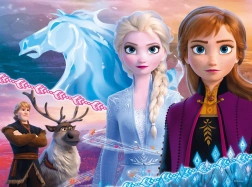 Puzzel 30 stukjes - Moed van zussen - Disney Frozen 2