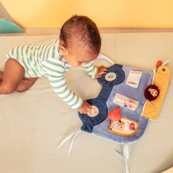 Textielpaneel voor het ledikant - hondje Jules