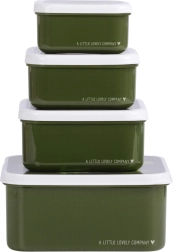 Set aus vier Snackboxen A Little Lovely Company – Krokodil