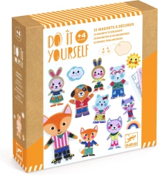 DJECO DIY magnets to customize Funky Family