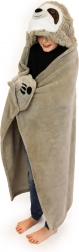 Verwarmende kinderhoodiedeken luiaard Cozy Noxxiez