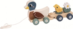 trekbare houten speelgoed eendenfamilie