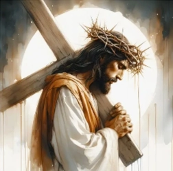Diamond painting Jezus – kruisweg 30 × 40 cm