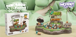 Woopie vissen naar dinosaurusvisjes – magnetisch spel voor kinderen, 2 hengels