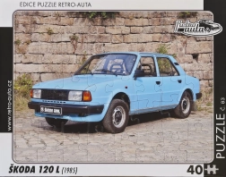 Puzzle rétro voitures Škoda 120 L 40 pièces