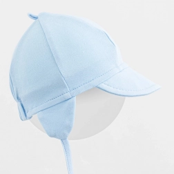 Baby cotton cap with visor NEW BABY Casually Dressed blue
