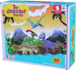 Puzzel Dinosaurussen 208 stuks 90x64 cm