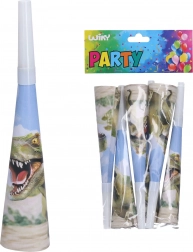 partytoeters dino 20 cm, 6 stuks