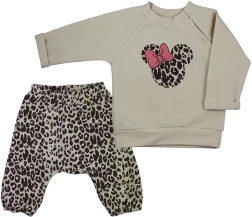 Koala Panther Girl Baby Set with Sweatshirt and Sweatpants