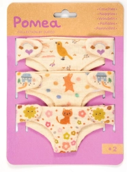 Djeco set stoffen luiers voor poppen (3 stuks)