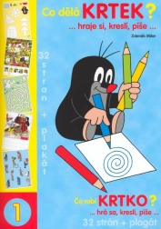 Coloring Book A4 What Is the Little Mole Doing? with A3 Poster