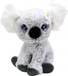 plush koala with a shiny handbag