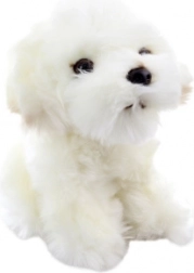 plush Maltese dog 18 cm eco-friendly