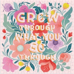 Vierkante puzzel Galison Grow Through What You Go Through – 500 stukjes