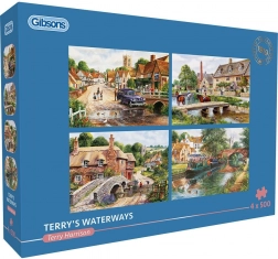 GIBSONS Puzzle Terry's Waterways 4x500 Pieces