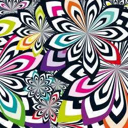 Curiosi vierkante puzzel Q Shake – patroon IV, 72 stukjes