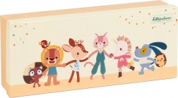 Lilliputiens sensorische set rammelaars – leeuw Jack