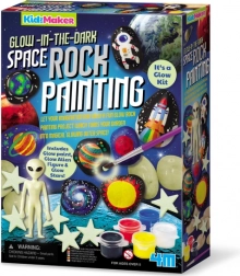Set 4M Peinture sur pierres Espace phosphorescent