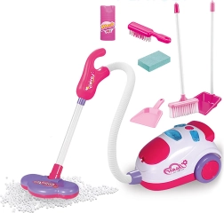 Set de nettoyage avec aspirateur et effets, 9 pcs