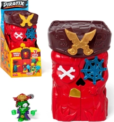 PIRATIX Adventure World mystérieuse grotte Skull Cave – surprise avec figurine Captain Skully