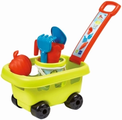 Chariot de jardin pour enfants avec seau et accessoires