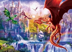 EUROGRAPHICS Puzzle Royaume des dragons XL 500 pièces