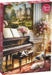Cherry Pazzi puzzel Kamer met piano 1000 stukjes