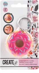 lippenbalsem donut met hanger roze