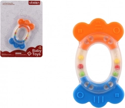 Rammelaar en bijtring ovaal plastic silicone
