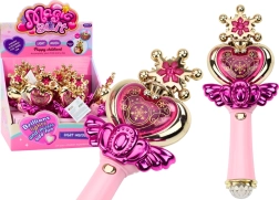 Baguette de princesse Lumières colorées Sons Rose