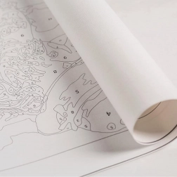 Schilderen op nummer voor kinderen 30 × 30 cm met opgespannen canvas