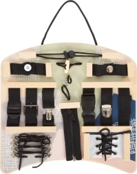 Small Foot motoriekbord met sluit- en vetersluitingen