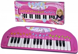 Roze kinderpiano Unicorn 32 toetsen