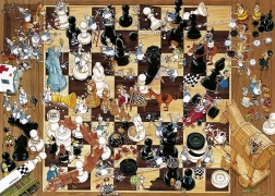 HEYE Puzzle Black or White Chess 1000 Pieces